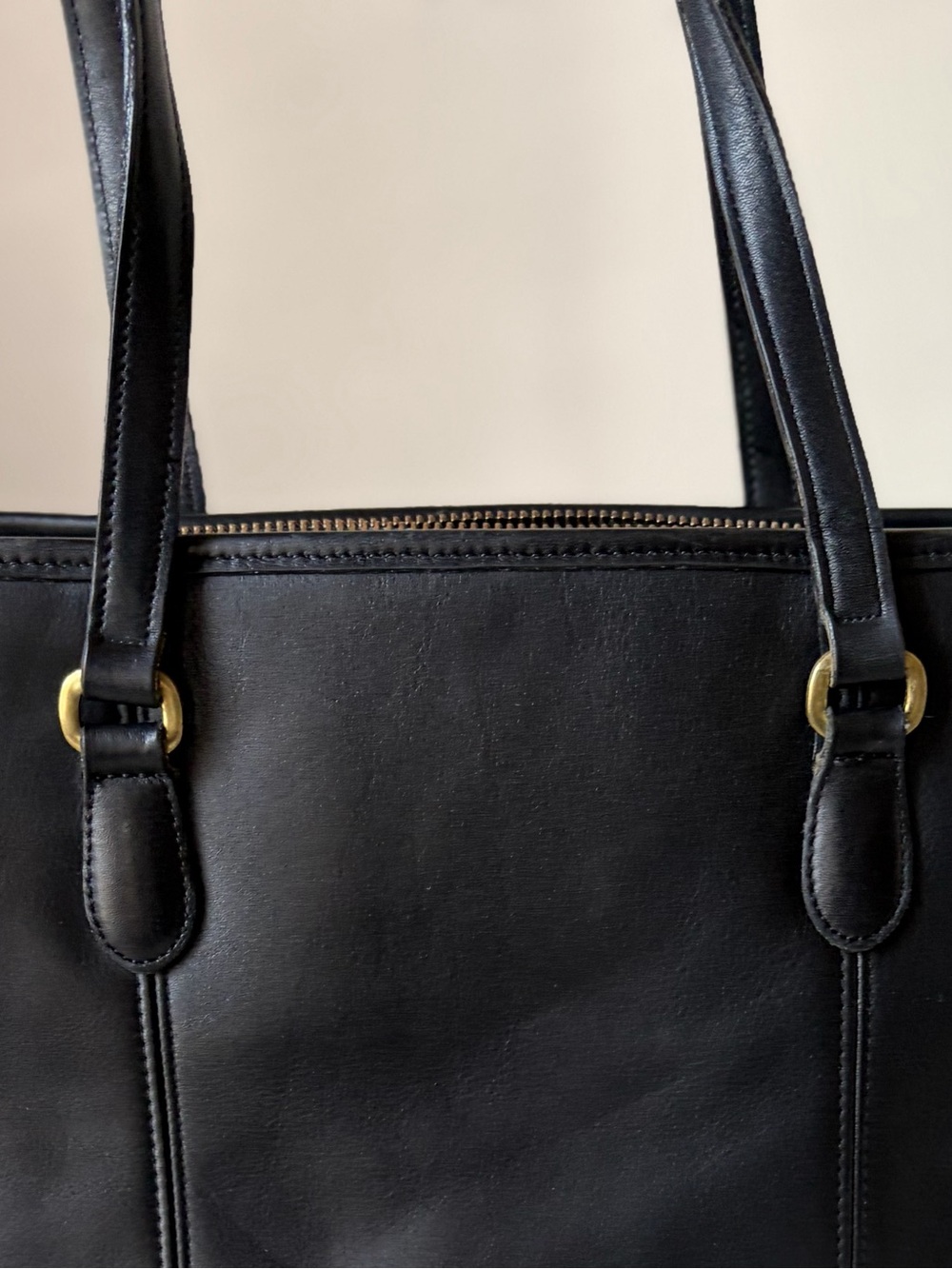 Coach Black Leather Laptop Shoulder Bag - Picture 9 of 9